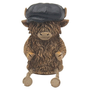 Highland cow figures with dangly legs