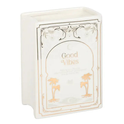 White Book Shaped Vase