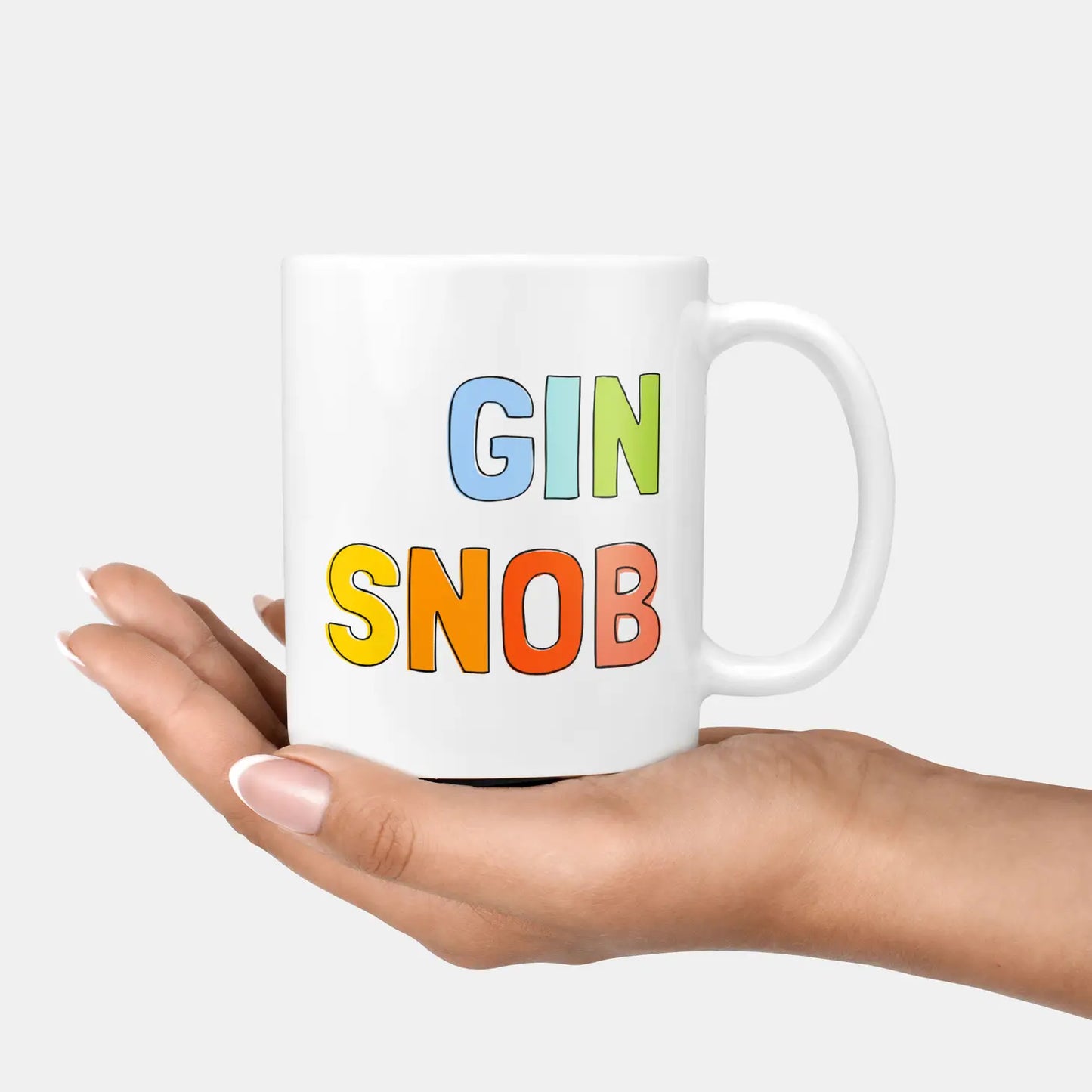 Gin snob ceramic mug