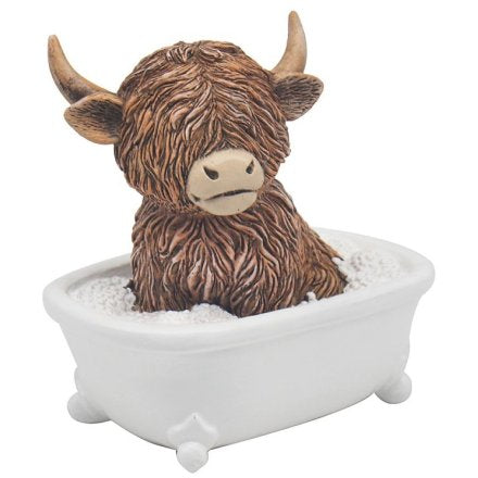 18cm Highland Cow Bath Ornament