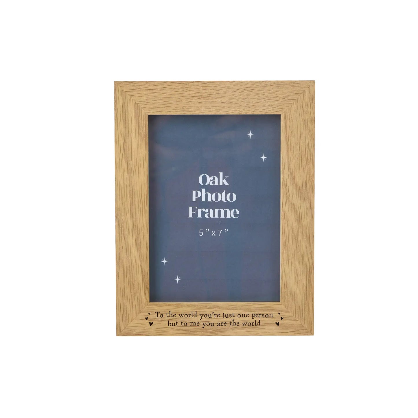 Send with Love 'to the World You're...' Oak Photo Frame