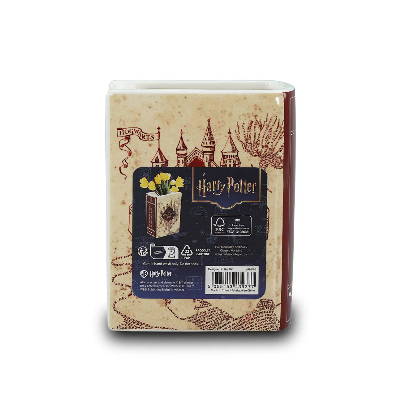 Ceramic book vase Harry Potter (Marauder's Map