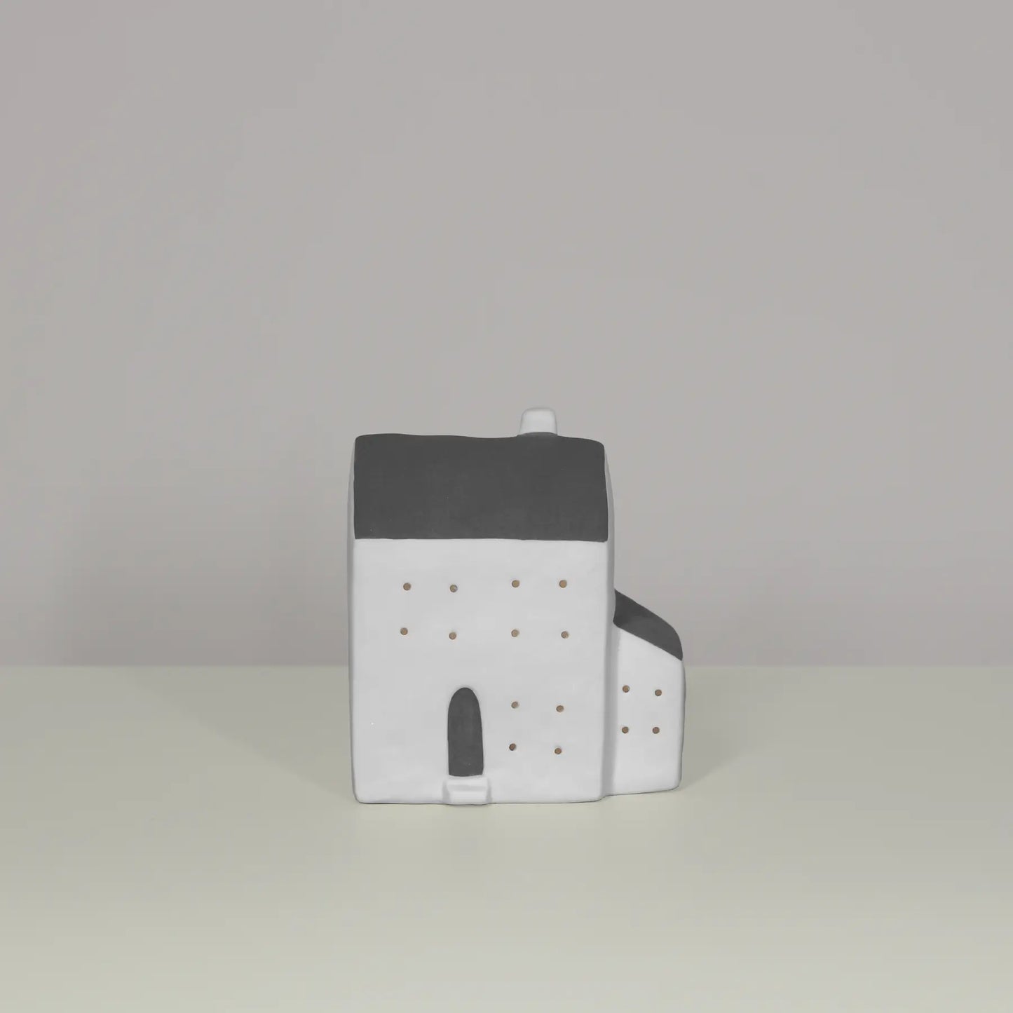 White and grey Ceramic house with LED