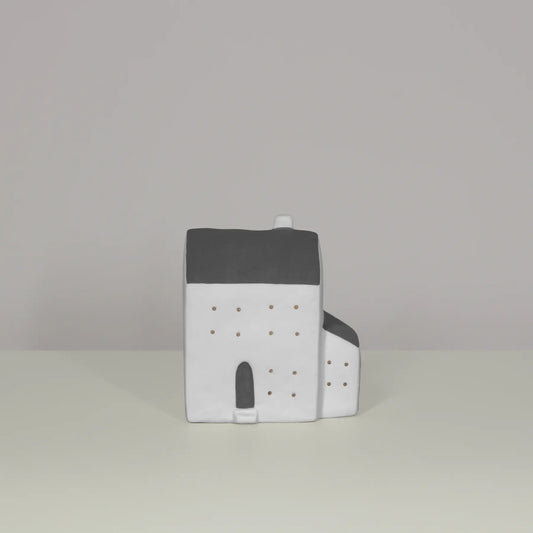 White and grey Ceramic house with LED