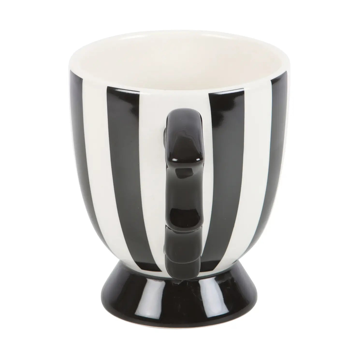 Gothic Striped Bat Wing Halloween Teacup