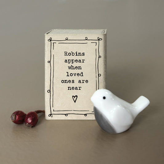 East of India matchbox Robin