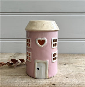 Pink rustic house wax burner