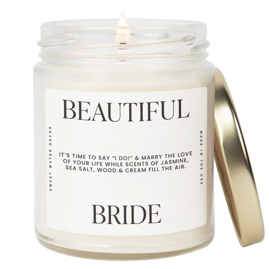 Beautiful Bride 9 oz Soy Candle - Gifts & Home Decor