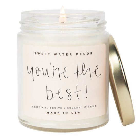 You're the Best! 9 oz Soy Candle - Home Decor & Gifts