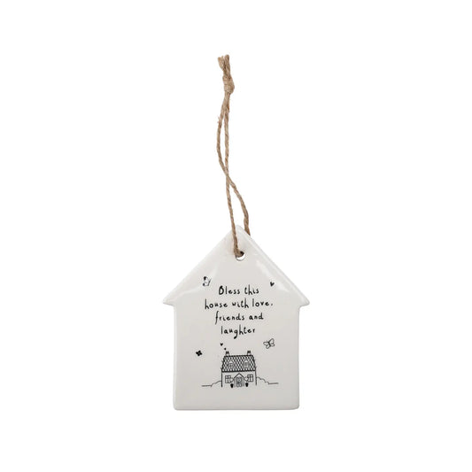 Send with Love Bless This House Ceramic Hanger