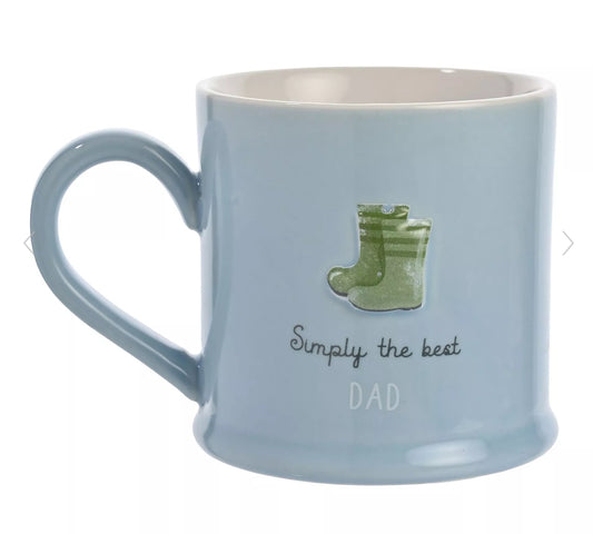 LOVE LIFE EMBOSSED MUG - DAD
