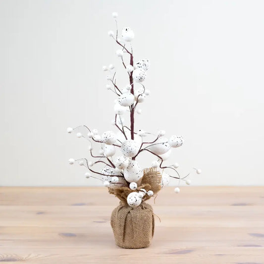 White Easter Egg Tree, 49cm