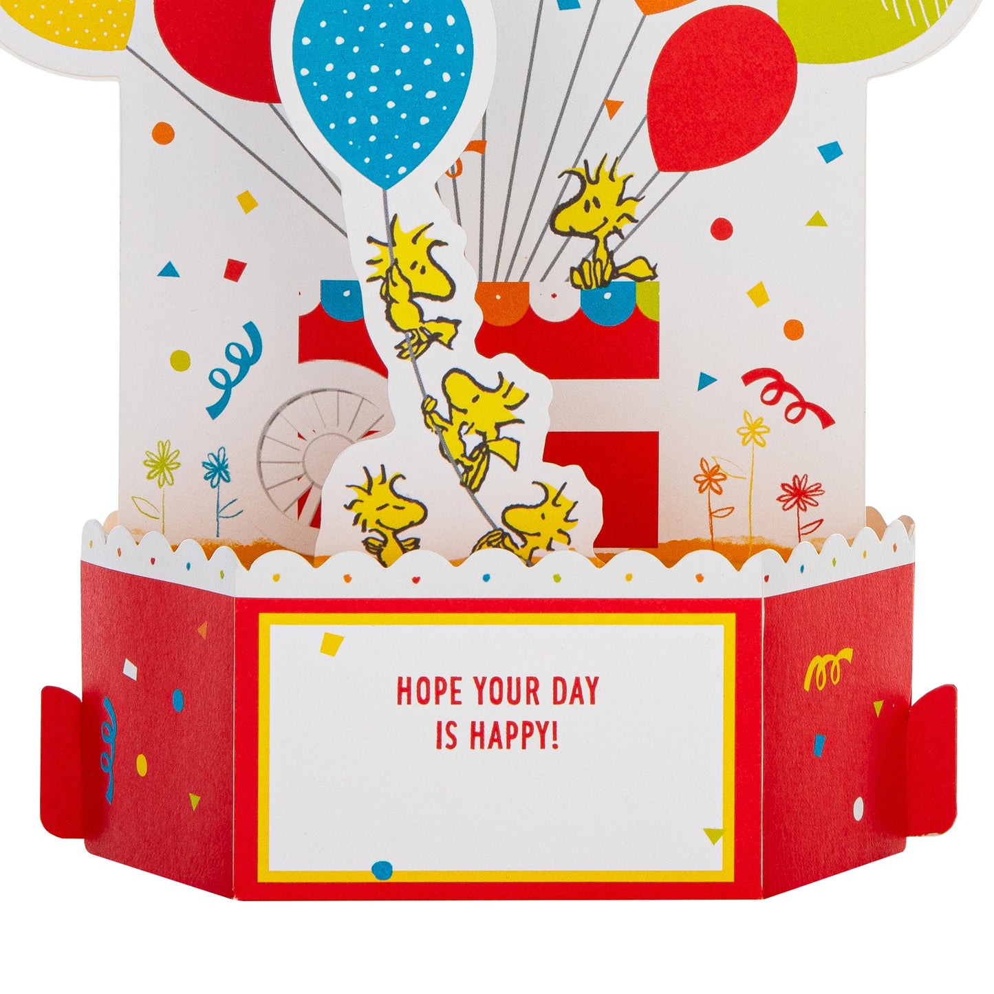 3D Pop-Up Musical Light-Up Snoopy & Woodstock Birthday Card