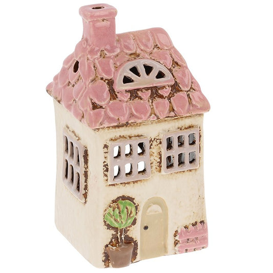 Village Pottery Small Cream Garden House Tealight