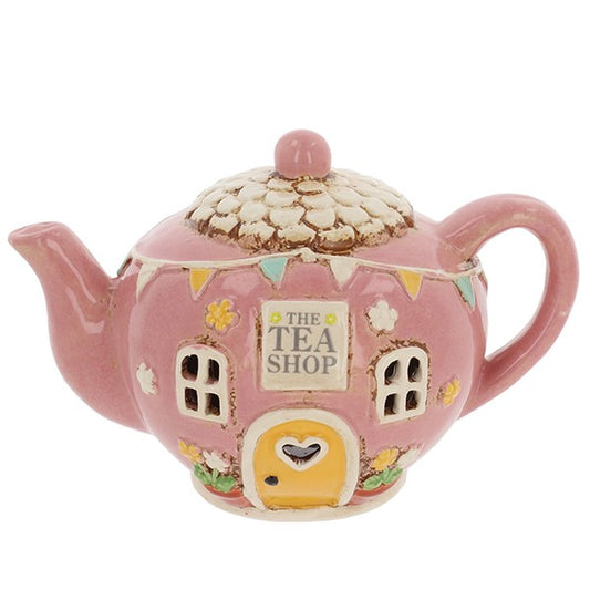Village Pottery Tea Shop Teapot Tealight