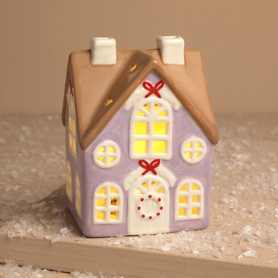 GINGERBREAD HOUSE CERAMIC LED NIGHT LIGHT