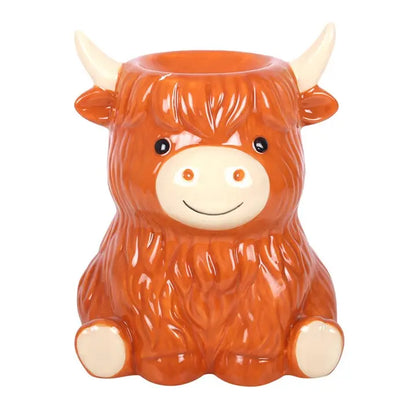 Ceramic highland cow wax burner