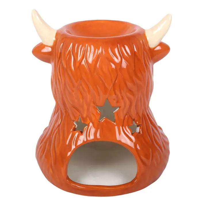 Ceramic highland cow wax burner