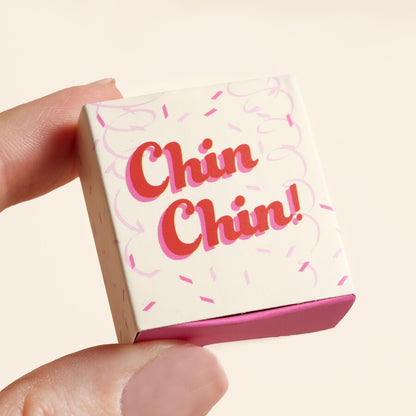 Tiny Matchbox Ceramic Martini Token