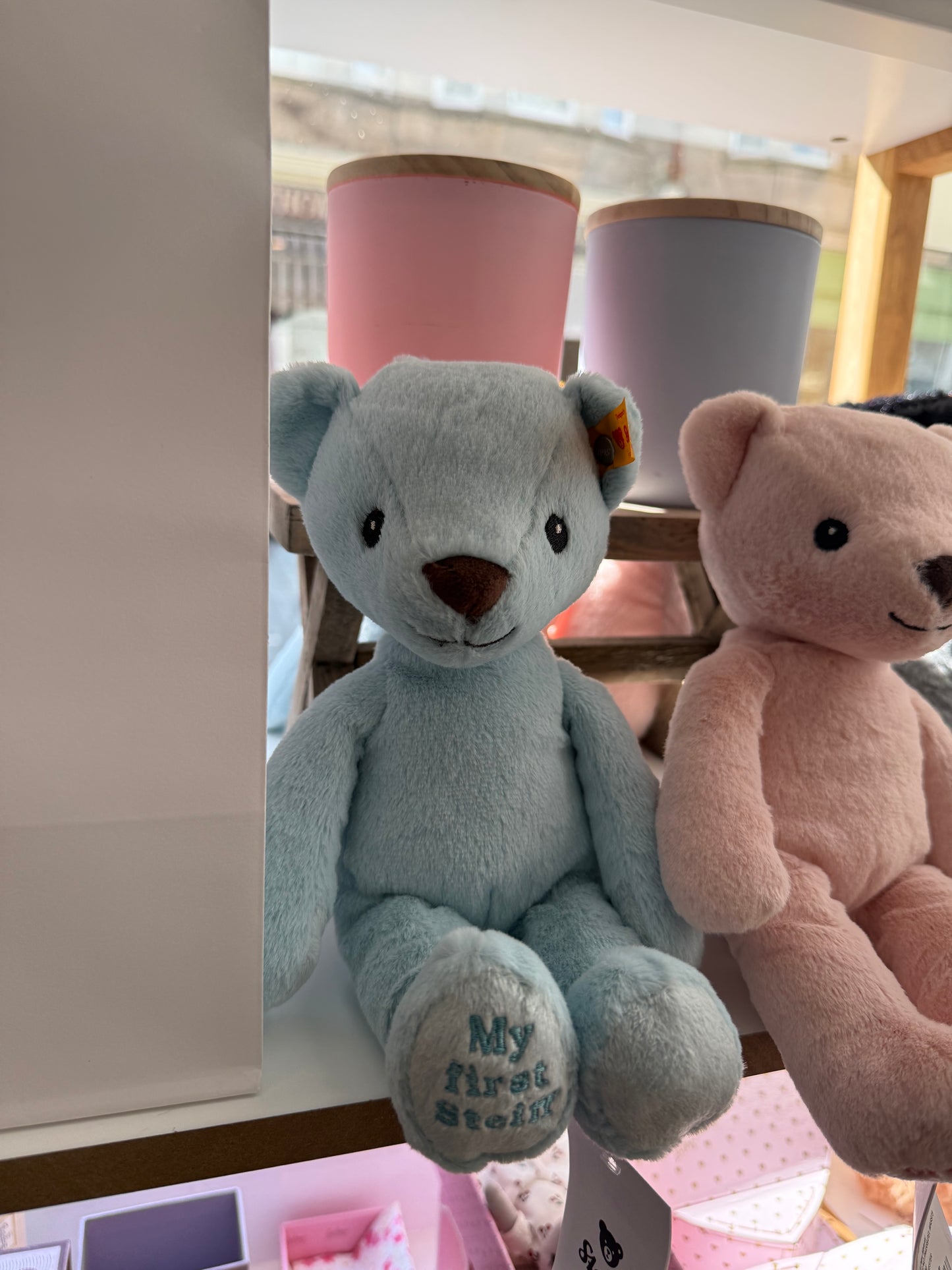 My first Steiff Teddy bear - Pink or Blue