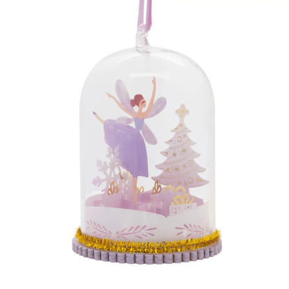 Signature Hanging Ornament - Glass Cloche Dancing Fairy