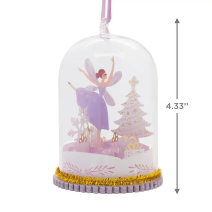 Signature Hanging Ornament - Glass Cloche Dancing Fairy