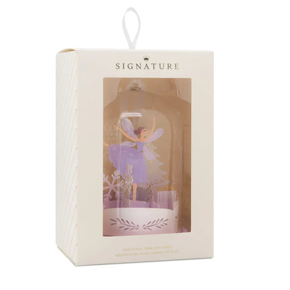 Signature Hanging Ornament - Glass Cloche Dancing Fairy