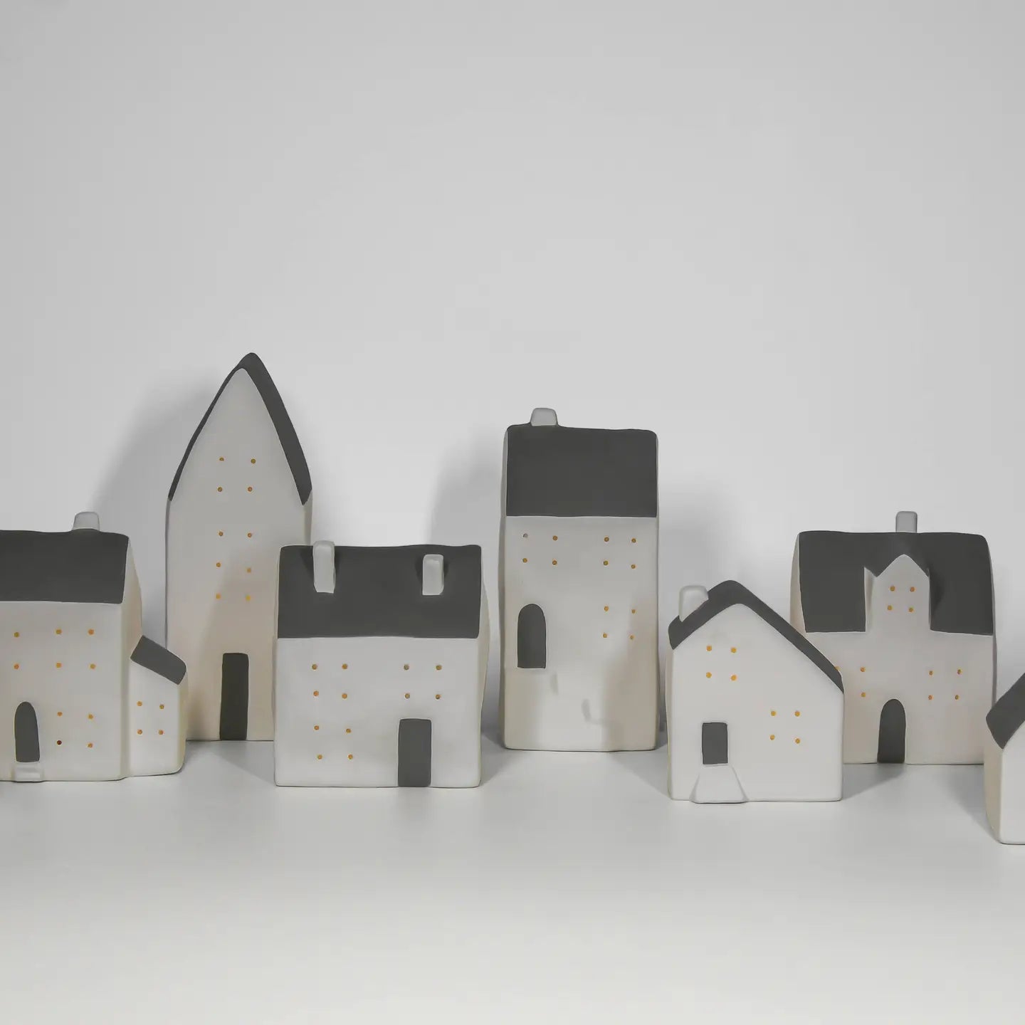 Large white and grey LED L Glow house