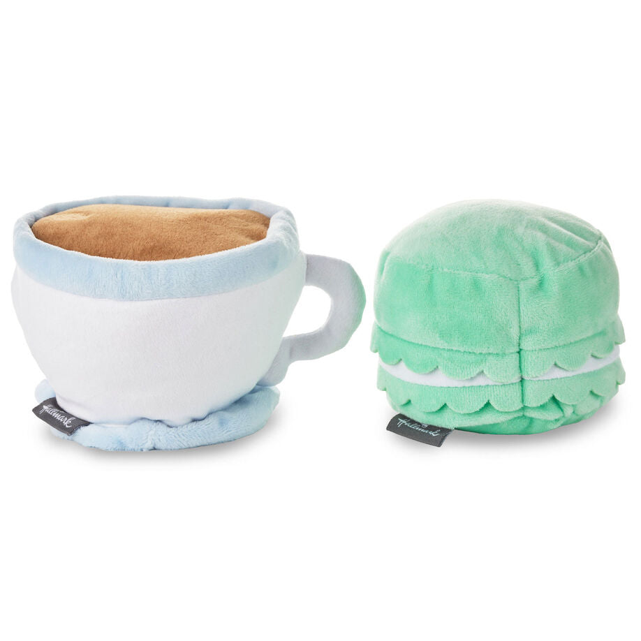 Better Together Teacup and Macaron Cookie Magnetic Plush Pair, 3.5"