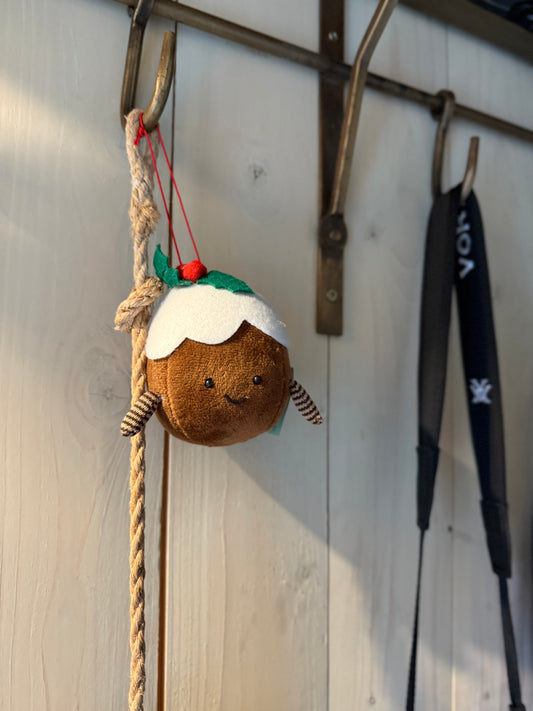Xmas Pudding Ornament for Hanging, 10cm