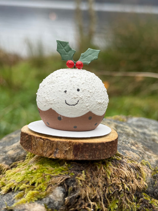 Happy Christmas Puds ornament. 2 sizes