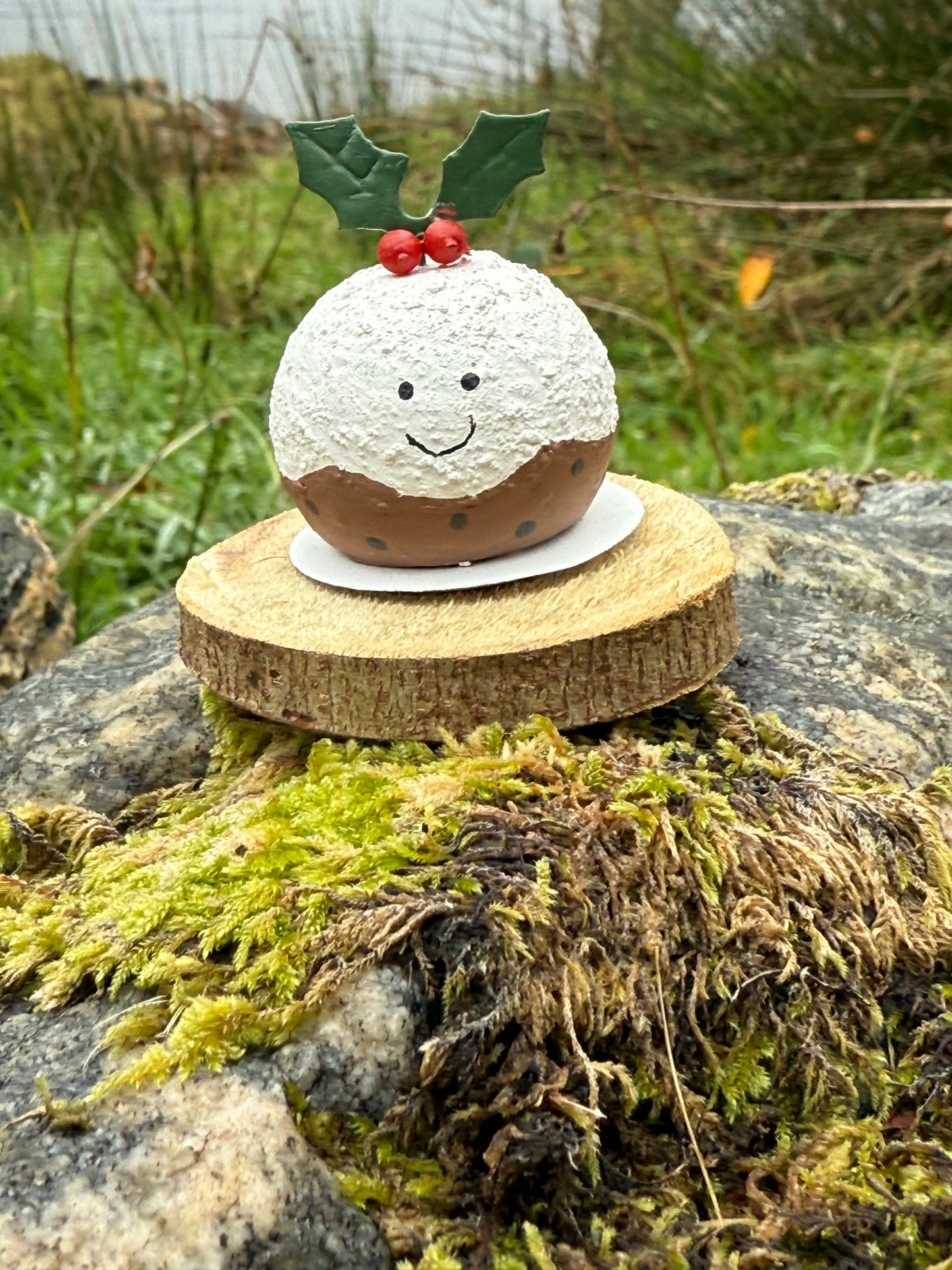 Happy Christmas Puds ornament. 2 sizes