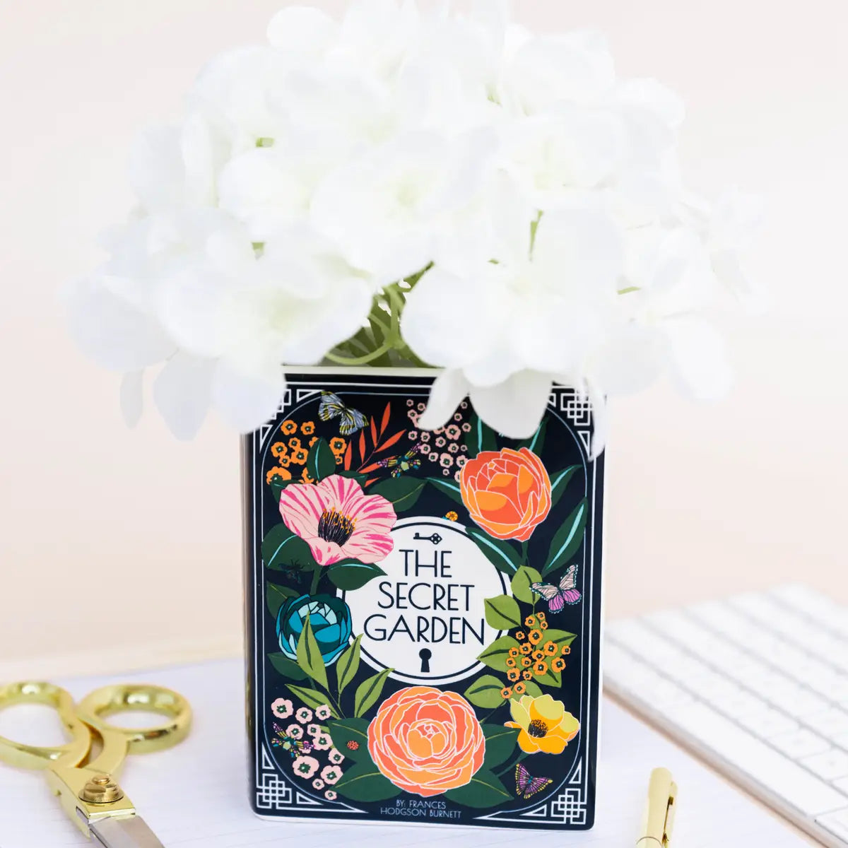 The Secret Garden book vase - book lover gift