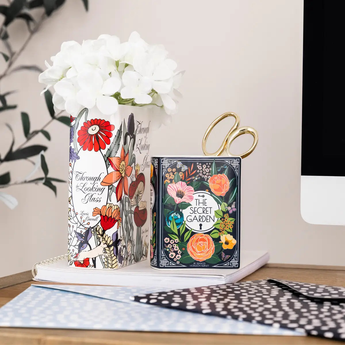 The Secret Garden book vase - book lover gift