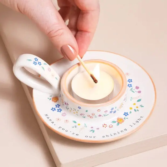 Nana Meaningful Word Handled Tealight Holder