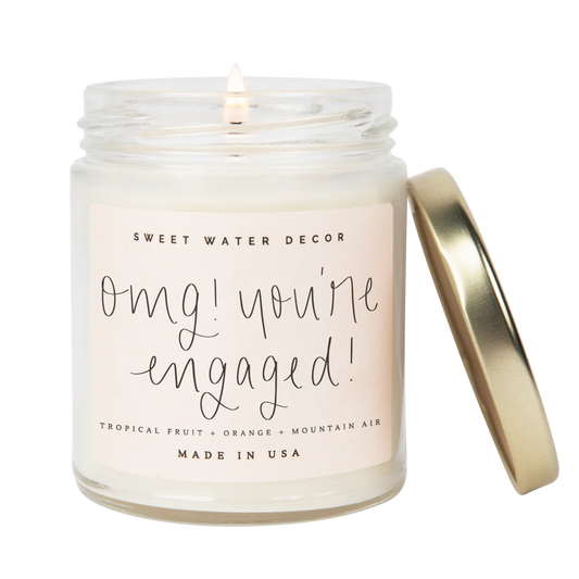 Omg ! You’re engaged candle