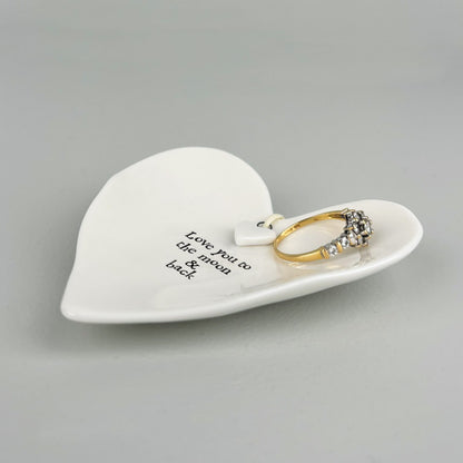 East of India Ring dish-Love you to the moon & back