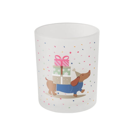 Birthday sausage dog tea light holders - choice of 3 designs