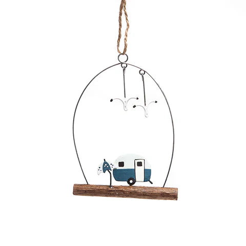 Shoeless Joe Mini Caravan Hanging Decoration