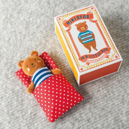 Brown Bedtime Bear in a Box, 14cm