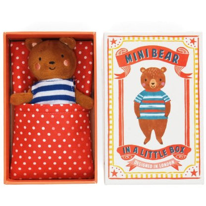 Brown Bedtime Bear in a Box, 14cm