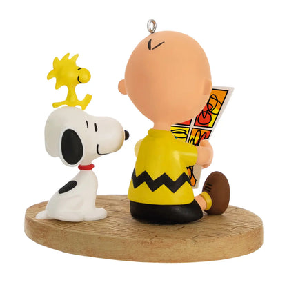 Peanuts™ Ornament Charlie Brown, Snoopy & Woodstock Comic
