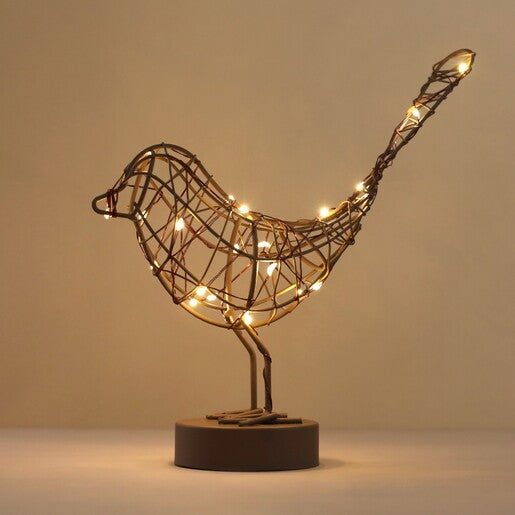 LED Table Robins by Lightstyle London. Gold, Bronze and White Available