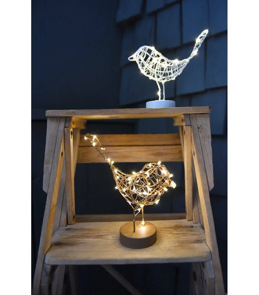 LED Table Robins by Lightstyle London. Gold, Bronze and White Available