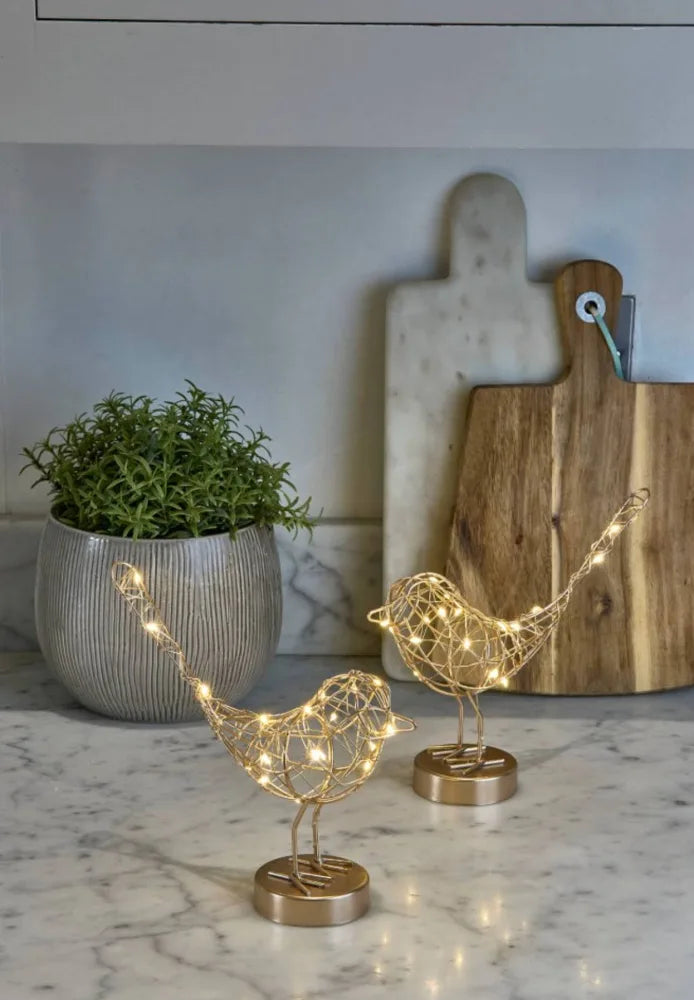 LED Table Robins by Lightstyle London. Gold, Bronze and White Available