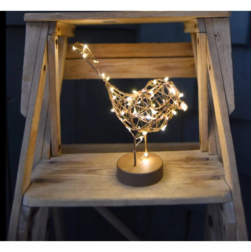 LED Table Robins by Lightstyle London. Gold, Bronze and White Available