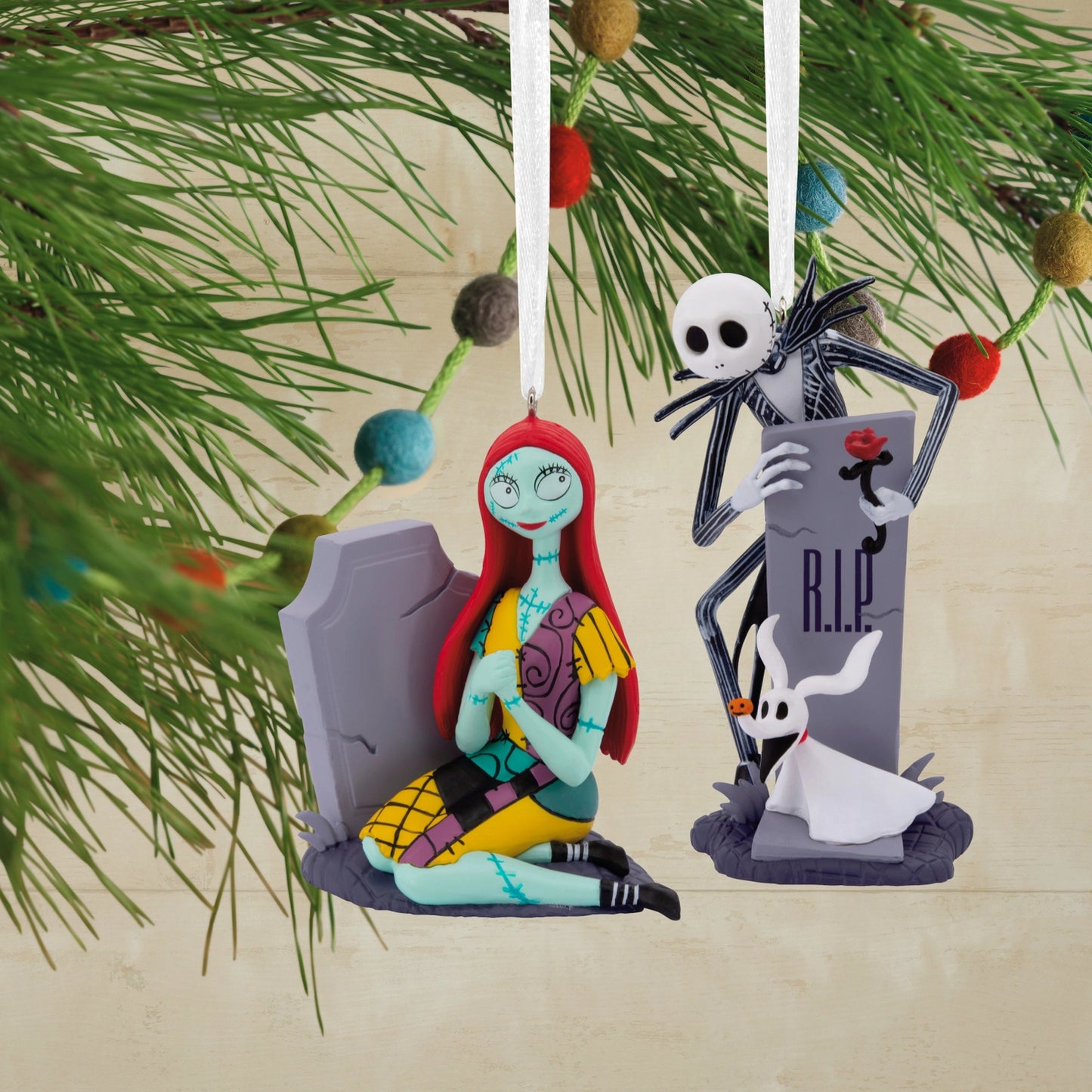 Disney the Nightmare Before Christmas Ornaments Set of 2