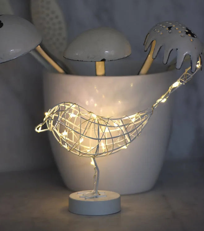 LED Table Robins by Lightstyle London. Gold, Bronze and White Available