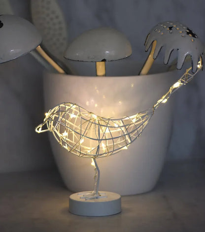 LED Table Robins by Lightstyle London. Gold, Bronze and White Available