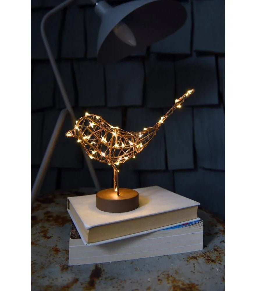 LED Table Robins by Lightstyle London. Gold, Bronze and White Available